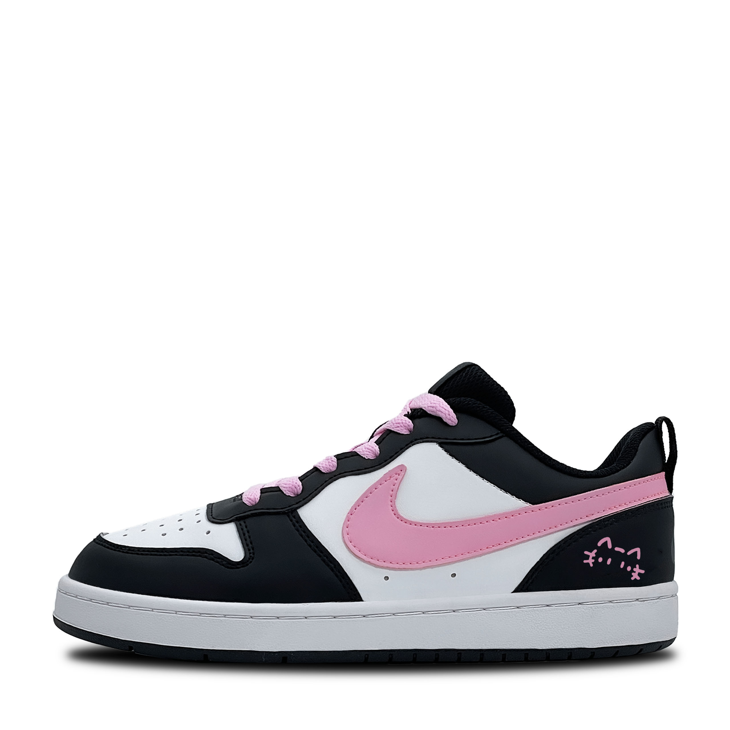 Nike Court Borough Cute Meowth устойчивые к истиранию низкие детские скейтбординг кроссовки Black/White/Pink Kids'
Nike Court Borough Cute Meowth устойчивые к истиранию низкие детские скейтбординг кроссовки Black/White/Pink Kids'