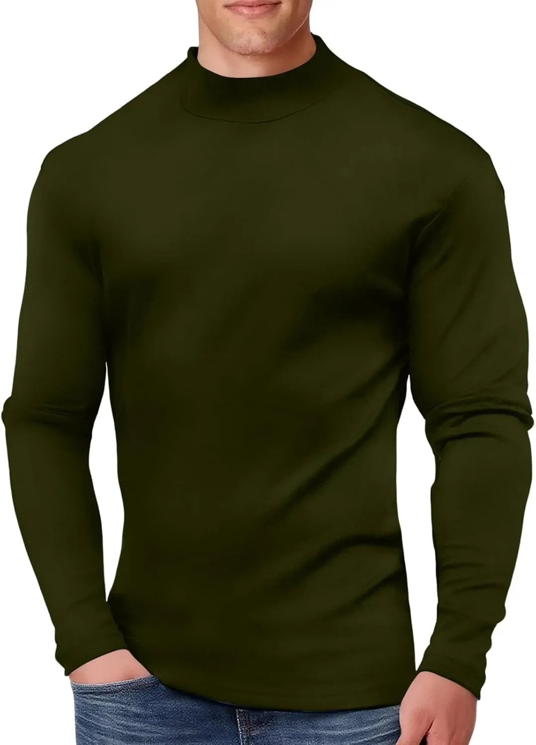 Ymosrh мужская классическая футболка с воротником-стойкой, длинный рукав
Ymosrh мужская классическая футболка с воротником-стойкой, длинный рукав