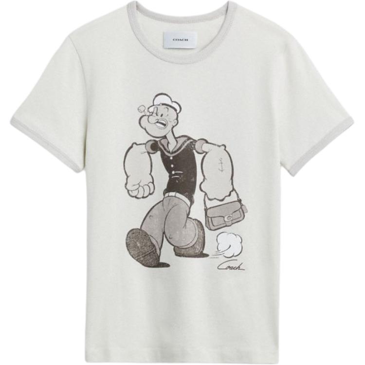 COACH Футболка женская с принтом логотипа, черная, с коротким рукавом и круглым вырезом, Черный, COACH Футболка женская с принтом логотипа, черная, с коротким рукавом и круглым вырезом
COACH Футболка женская с принтом логотипа, черная, с коротким рукавом и круглым вырезом, Черный, COACH Футболка женская с принтом логотипа, черная, с коротким рукавом и круглым вырезом