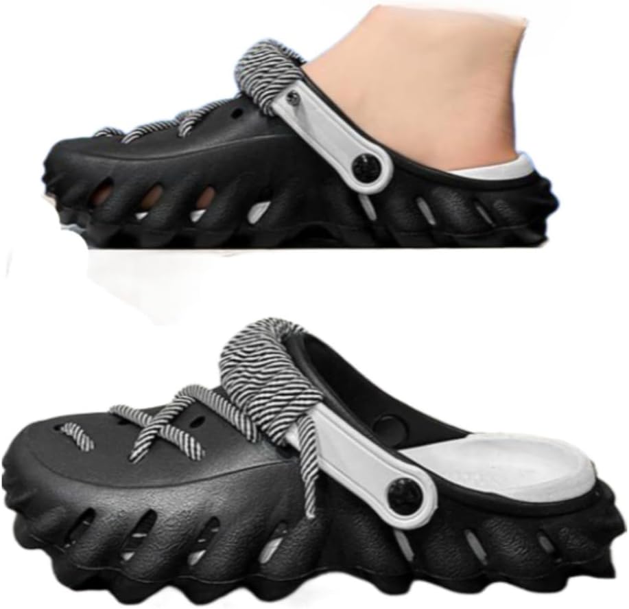 Мужские повседневные сабо Geerta с вырезами, комфортные и дышащие, для мужчин и студентов, модная обувь на лето, для пляжа и отпуска, уникальные шлепанцы с толстой подошвой, популярные сандалии, черный
Мужские повседневные сабо Geerta с вырезами, комфортные и дышащие, для мужчин и студентов, модная обувь на лето, для пляжа и отпуска, уникальные шлепанцы с толстой подошвой, популярные сандалии, черный