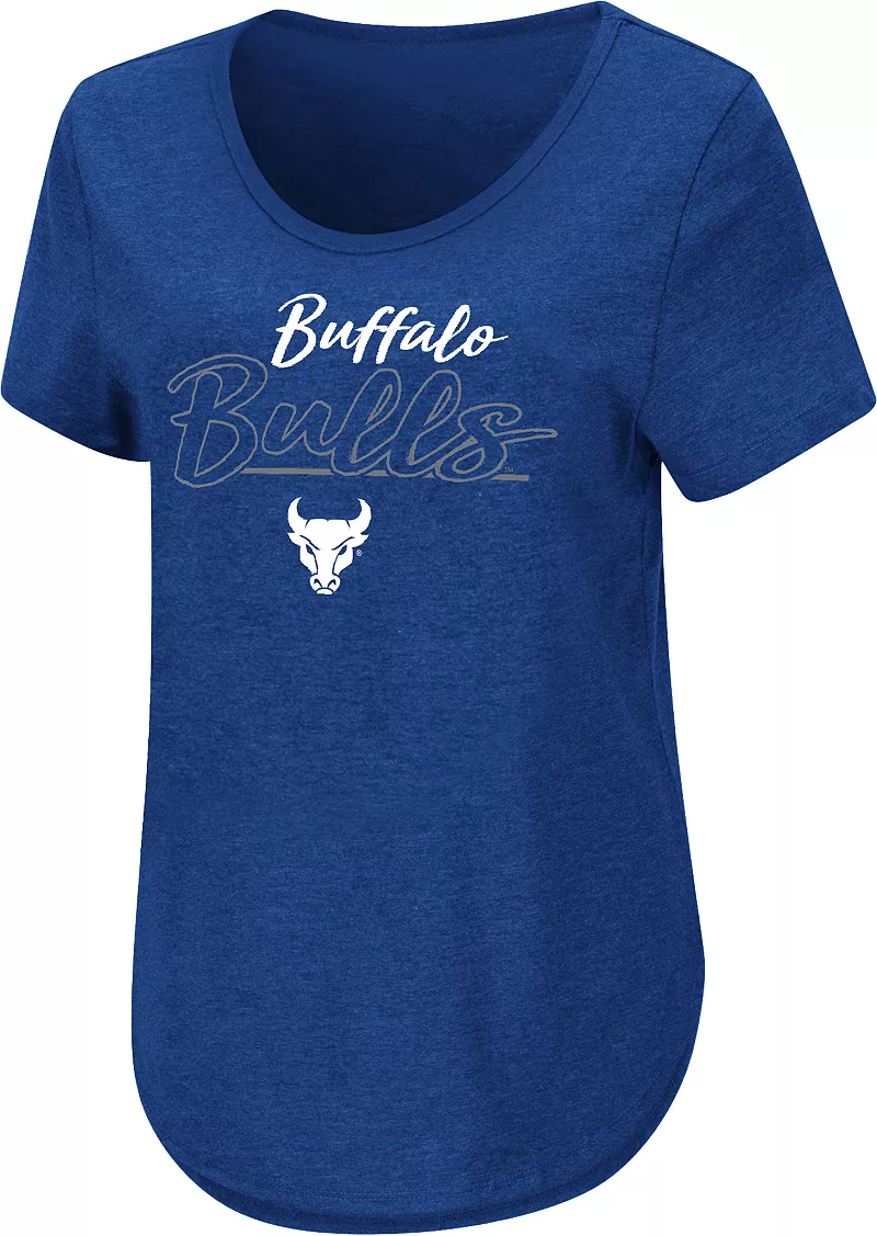 Женская синяя промо-футболка Colosseum Buffalo Bulls 
Женская синяя промо-футболка Colosseum Buffalo Bulls