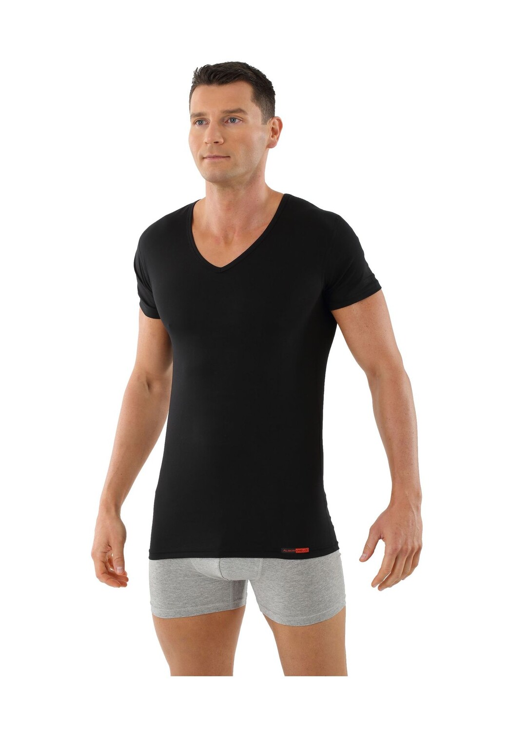 Майка с V-образным вырезом, дышащая, с коротким рукавом Albertkreuz, черный
Майка с V-образным вырезом, дышащая, с коротким рукавом Albertkreuz, черный