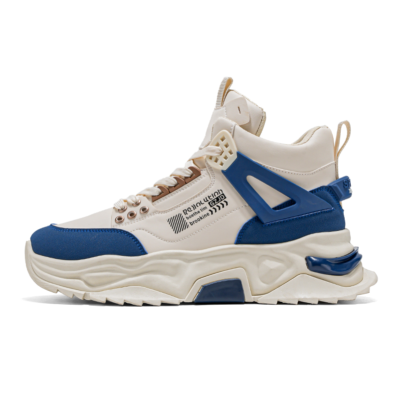 Нескользящие и износостойкие кроссовки среднего размера, увеличивающие рост, мужские PNKE, White Blue
Нескользящие и износостойкие кроссовки среднего размера, увеличивающие рост, мужские PNKE, White Blue