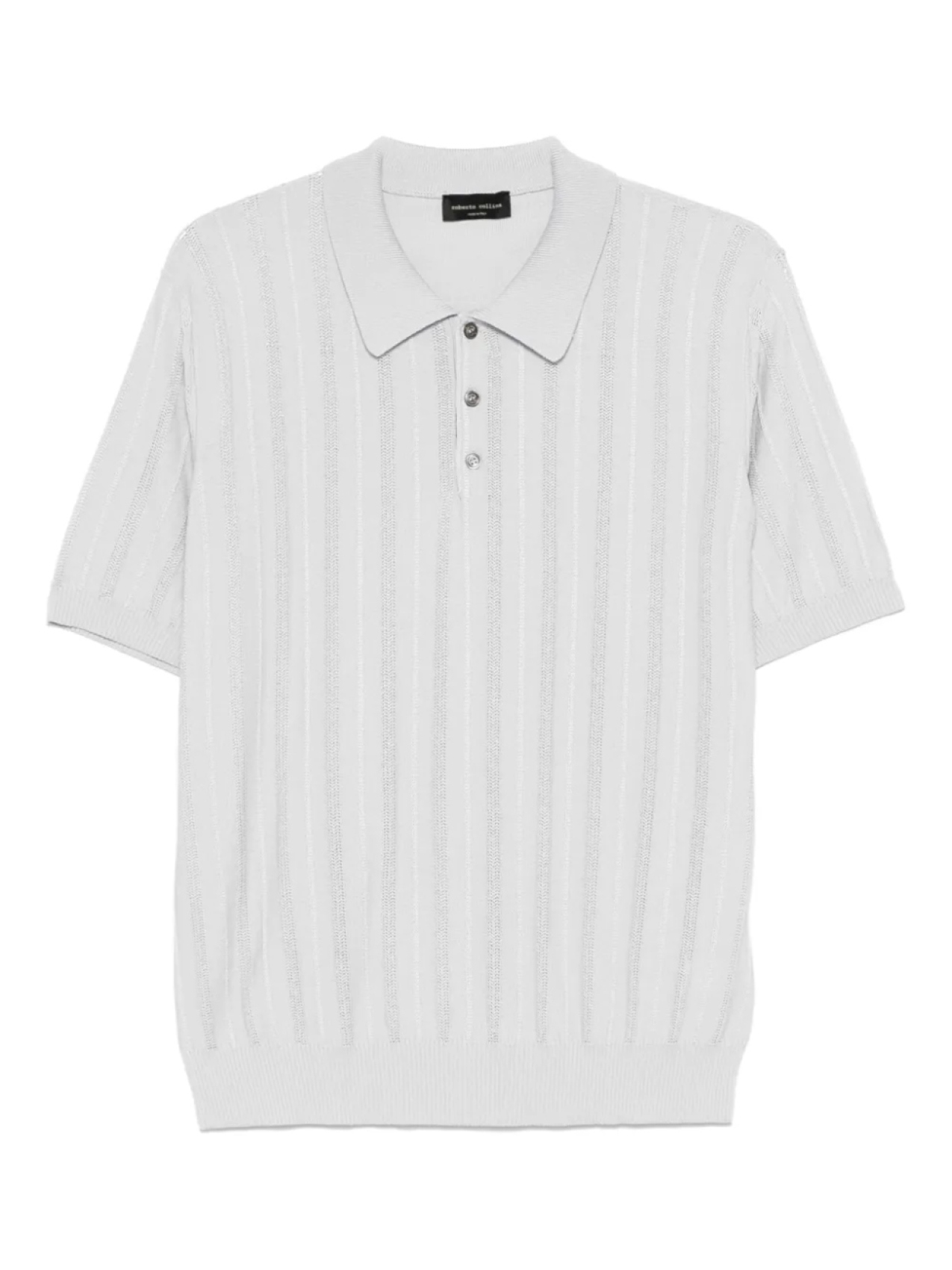 Рубашка-поло ажурной вязки Roberto Collina, серый
Рубашка-поло ажурной вязки Roberto Collina, серый