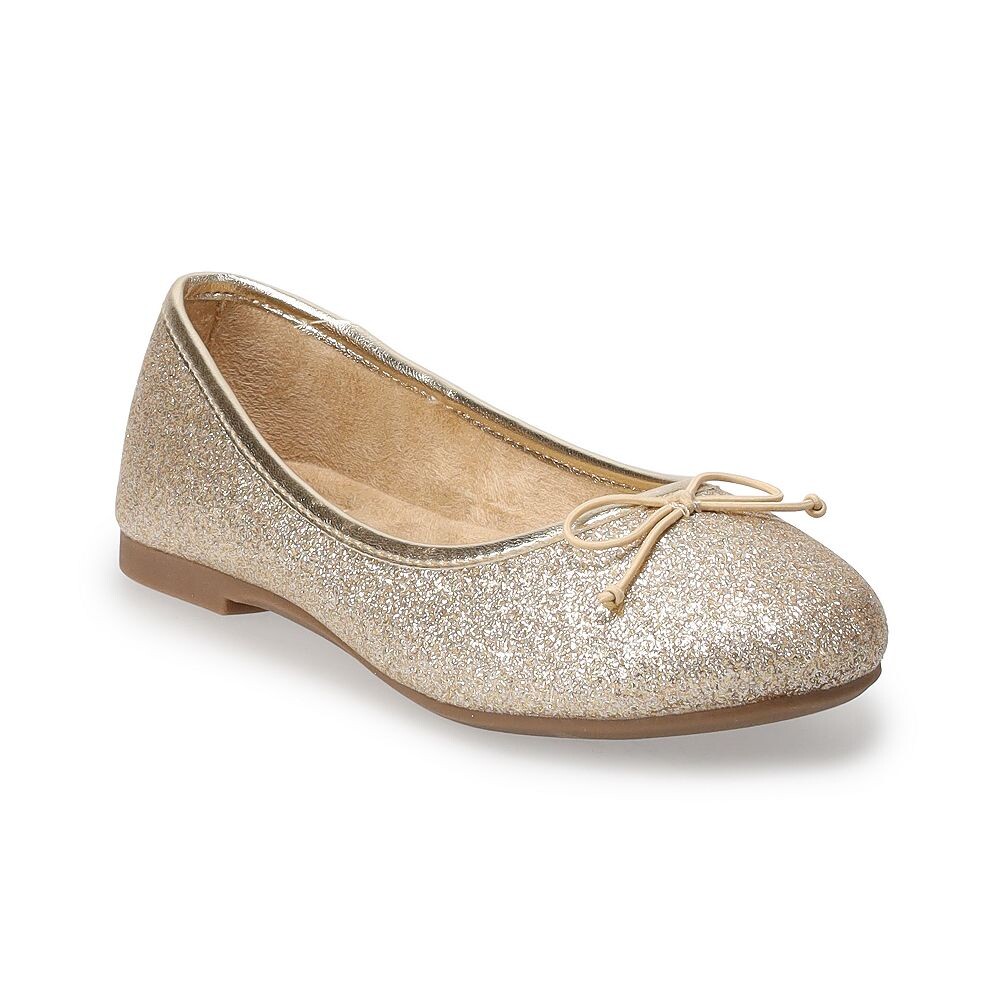 Балетки Uma для девочек Sonoma Goods For Life, цвет Gold Glitter 
Балетки Uma для девочек Sonoma Goods For Life, цвет Gold Glitter