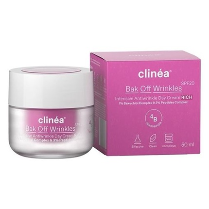 Крем для лица Clinea Clinea Bak Off Wrinkles Rich Spf20 Anti-Aging Day Cream Velvet Texture 50ml
Крем для лица Clinea Clinea Bak Off Wrinkles Rich Spf20 Anti-Aging Day Cream Velvet Texture 50ml