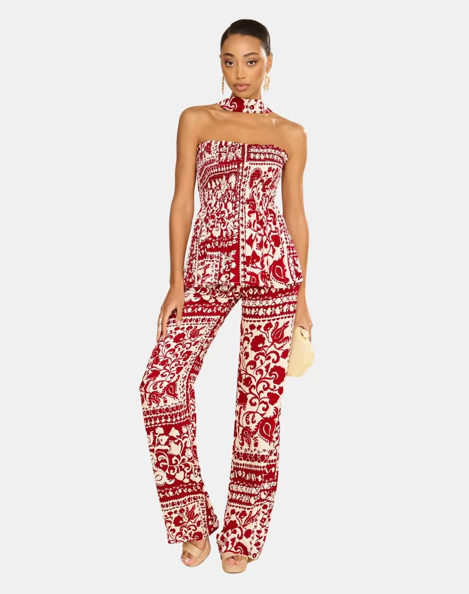 Женский топ без бретелек с принтом Miphai, красный
Женский топ без бретелек с принтом Miphai, красный