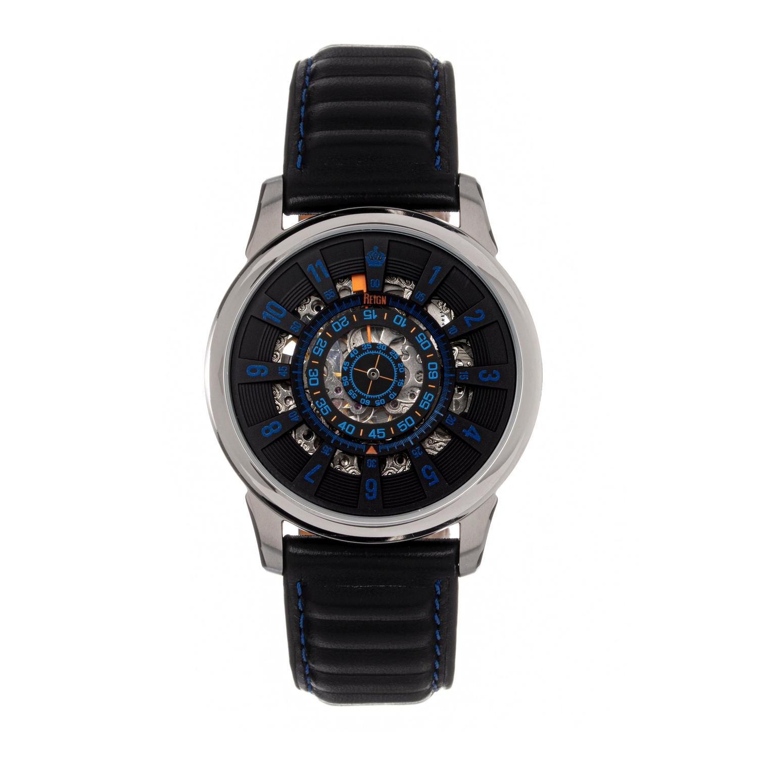 Часы Monterey Skeletonized с кожаным ремешком Reign, черный
Часы Monterey Skeletonized с кожаным ремешком Reign, черный