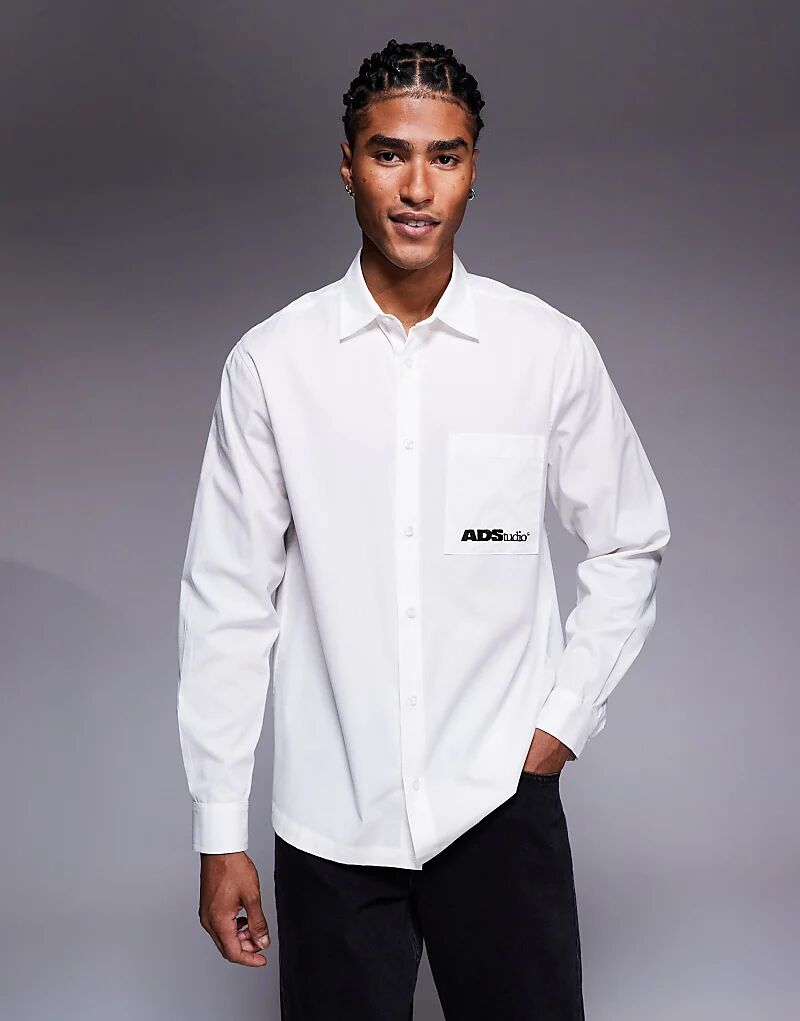 Рубашка ASOS DESIGN классического кроя с вышивкой белого цвета
Рубашка ASOS DESIGN классического кроя с вышивкой белого цвета