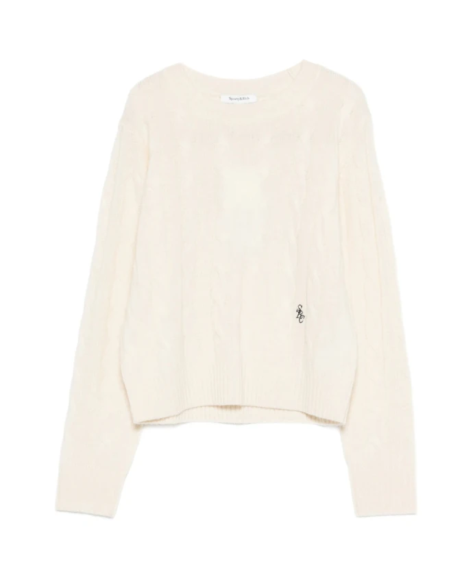 Кашемировый свитер крупной вязки Src Sporty & Rich, бежевый
Кашемировый свитер крупной вязки Src Sporty & Rich, бежевый