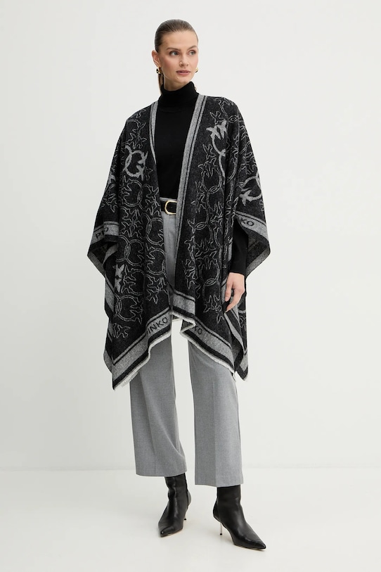 Шерстяное пончо Pinko, черный
Шерстяное пончо Pinko, черный