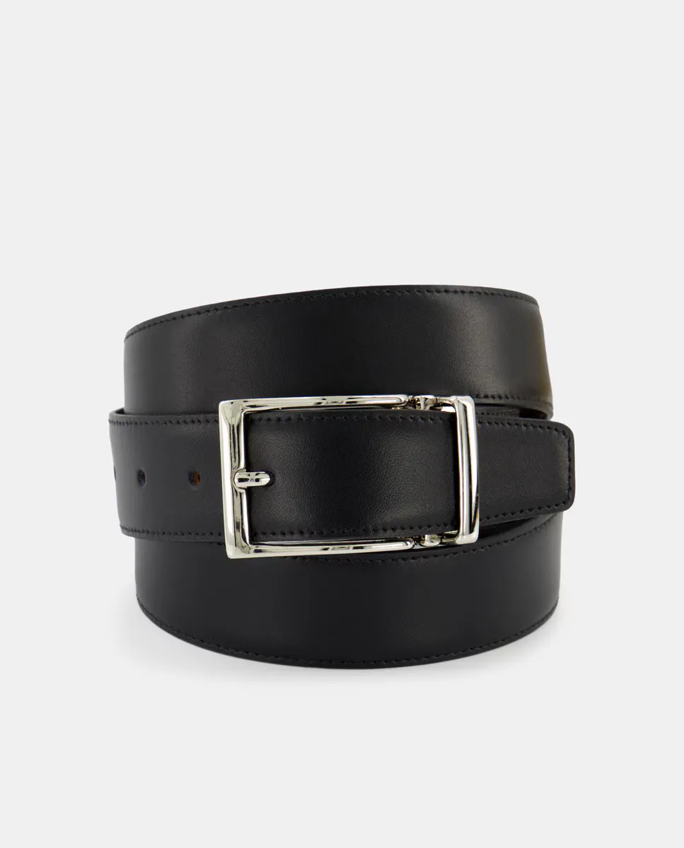 Мужской двусторонний кожаный ремень Dustin черно-коричневого цвета, мультиколор
Мужской двусторонний кожаный ремень Dustin черно-коричневого цвета, мультиколор