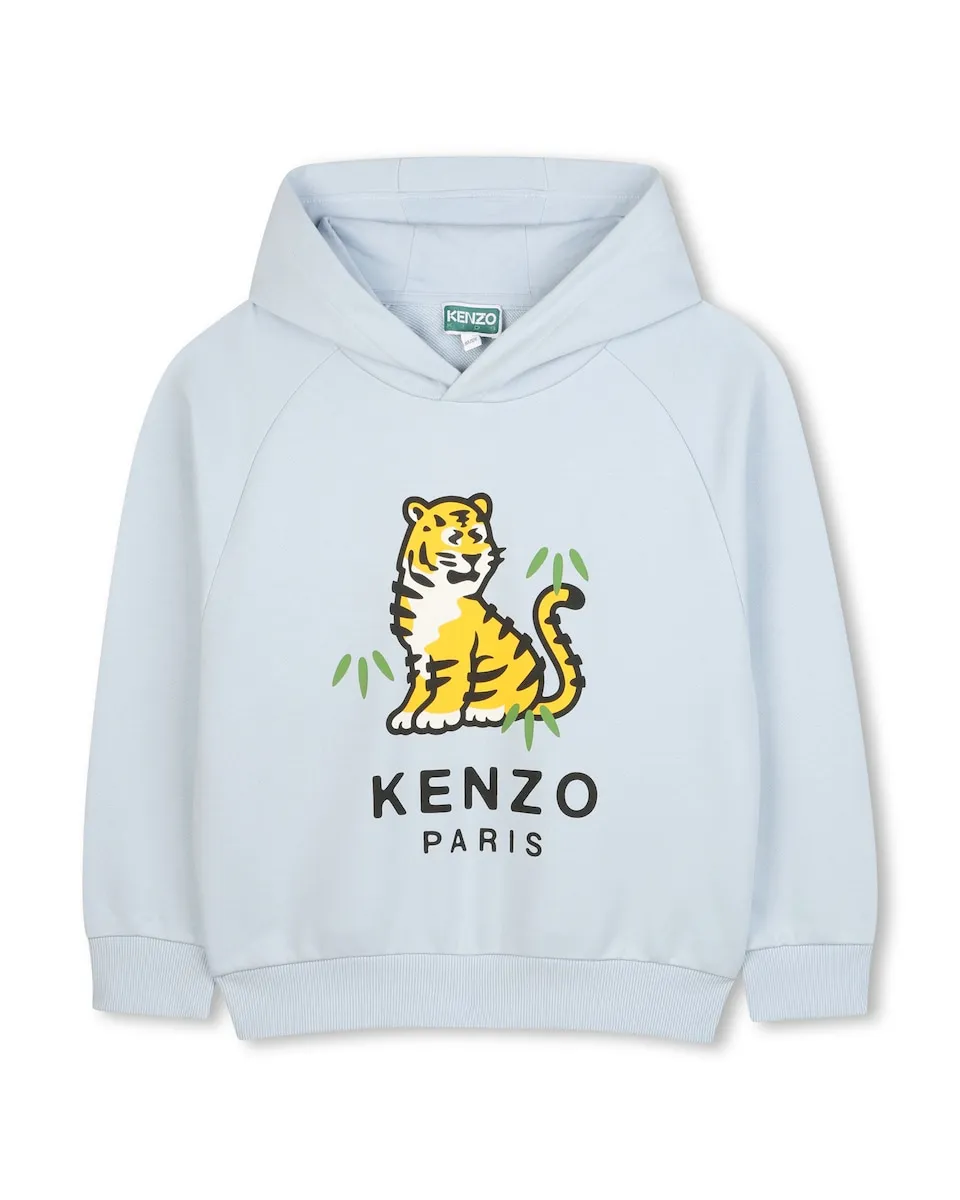 Детский свитер синего цвета из хлопка Kenzo Kids
Детский свитер синего цвета из хлопка Kenzo Kids