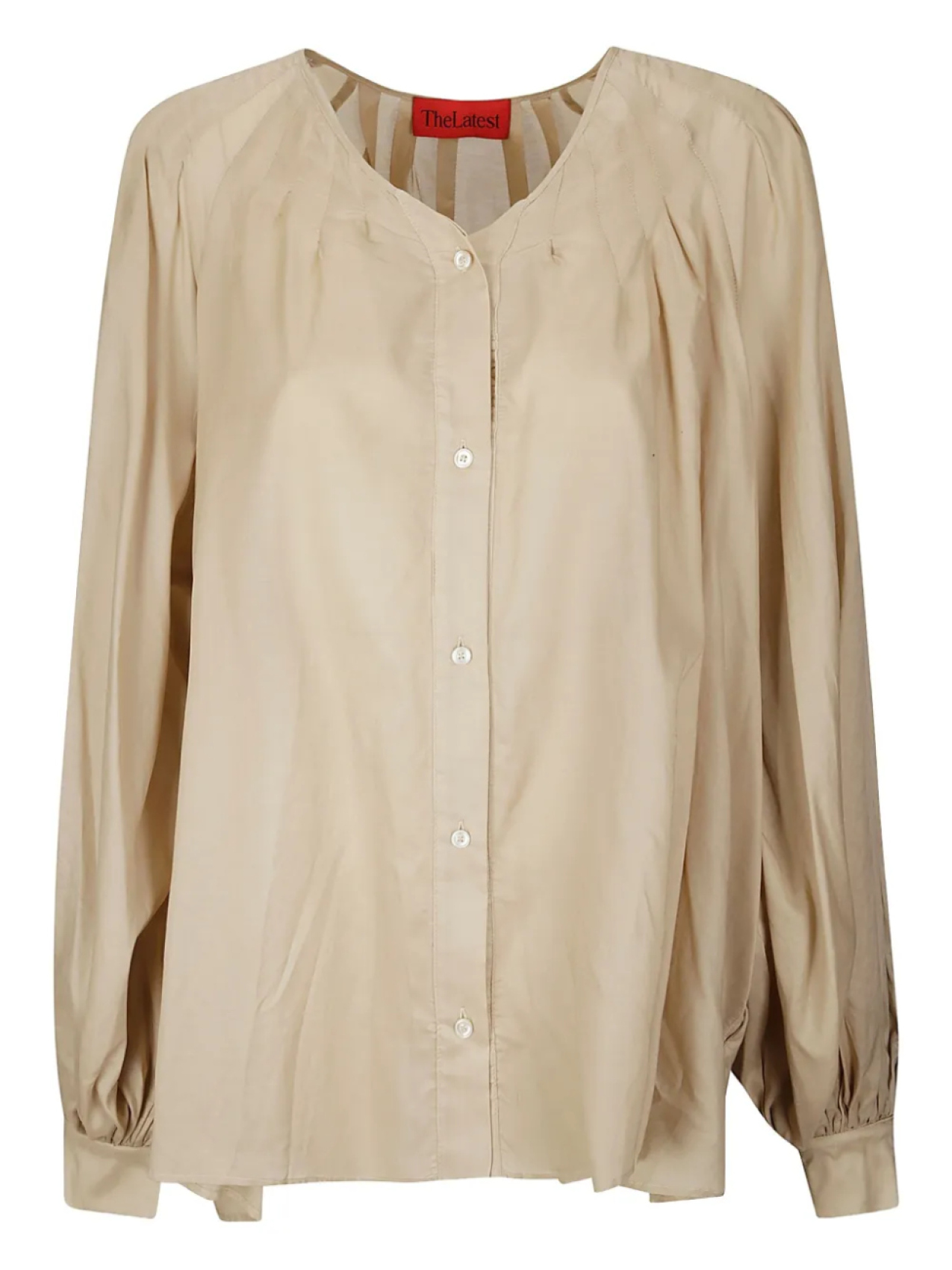 Рубашка без воротника THELATEST, нейтральный
Рубашка без воротника THELATEST, нейтральный