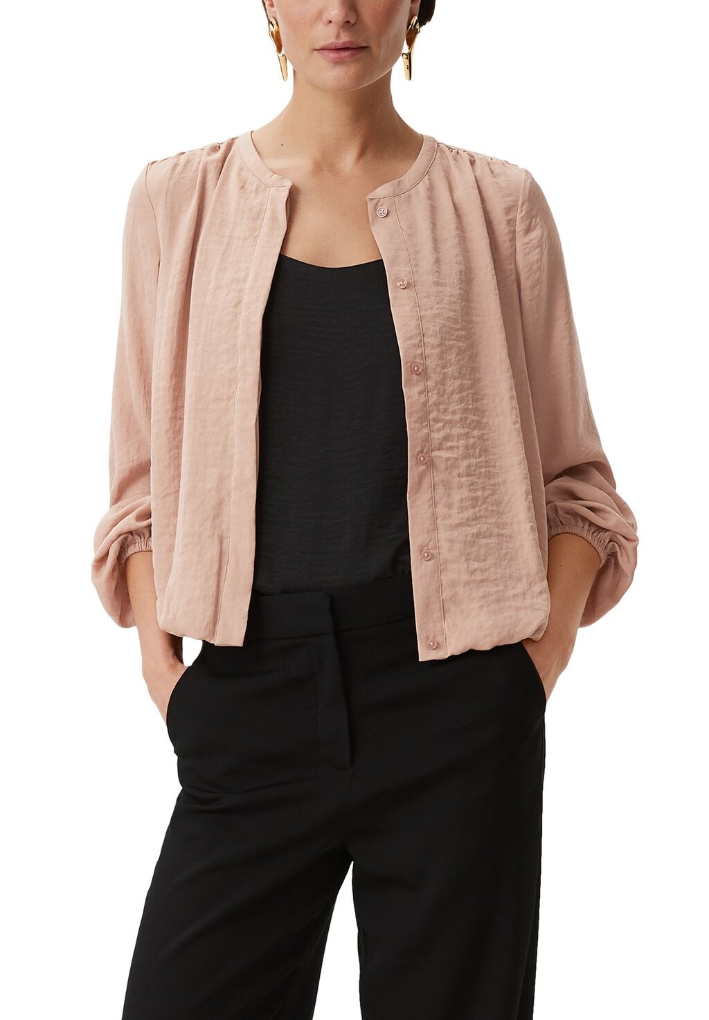 Блуза À TAILLE FRONCÉE comma, бежевый 
Блуза À TAILLE FRONCÉE comma, бежевый