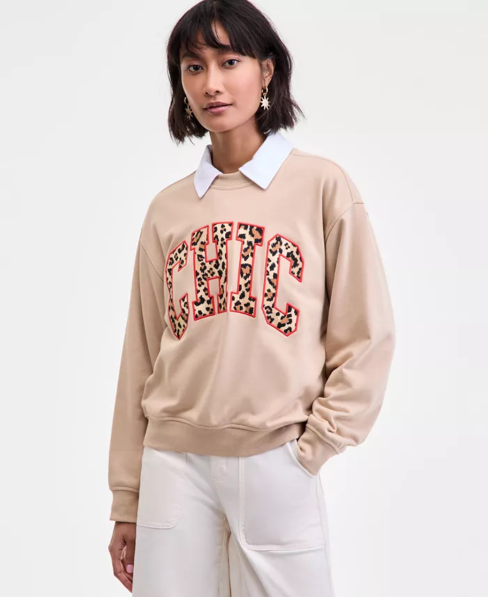 Женская стильная толстовка с круглым вырезом On 34th, коричневый/бежевый
Женская стильная толстовка с круглым вырезом On 34th, коричневый/бежевый