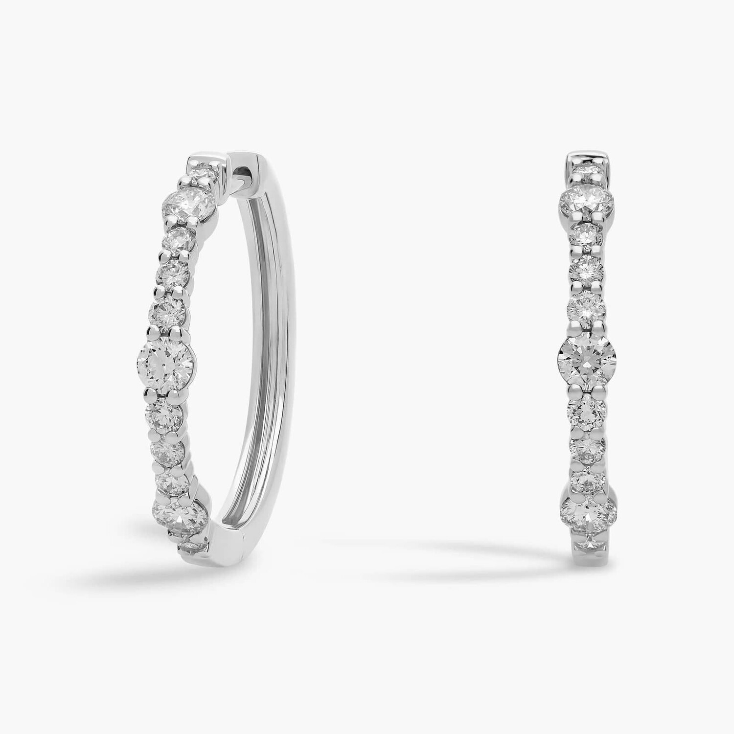 Серьги-кольца Crescendo из 14-каратного белого золота (1 карат, два в одном) Blue Nile
Серьги-кольца Crescendo из 14-каратного белого золота (1 карат, два в одном) Blue Nile