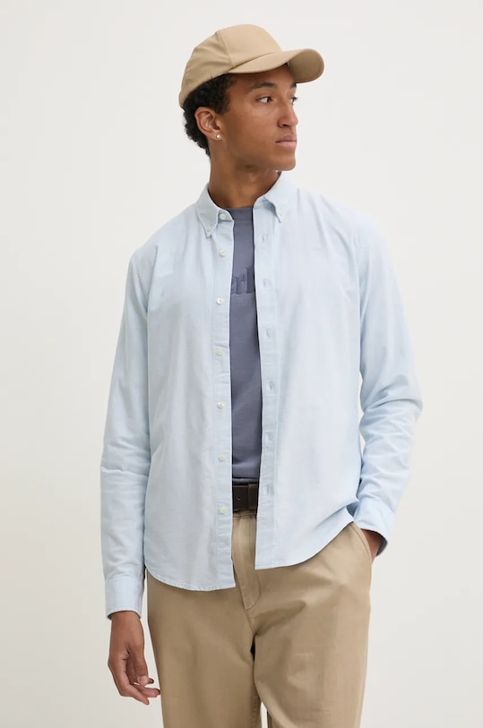 Хлопковая рубашка Timberland, синий
Хлопковая рубашка Timberland, синий