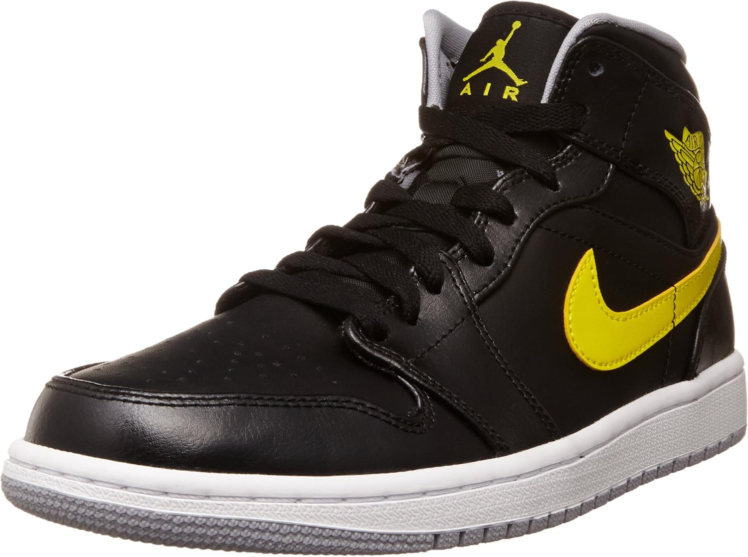 Баскетбольные кроссовки Air Jordan Nike Air 1 Mid, черные/ярко-желтые/серые, Mid Black/Vibrant Yellow/Gray
Баскетбольные кроссовки Air Jordan Nike Air 1 Mid, черные/ярко-желтые/серые, Mid Black/Vibrant Yellow/Gray