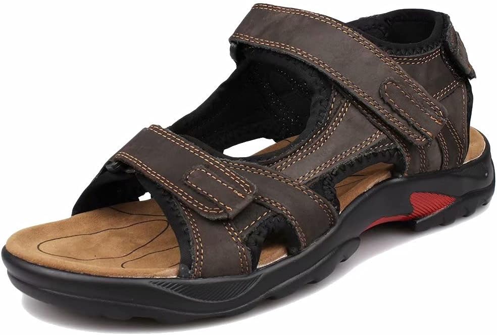 Мужские кожаные прогулочные сандалии с плоской подошвой и ремешками для активного отдыха Beinfaith, коричневый
Мужские кожаные прогулочные сандалии с плоской подошвой и ремешками для активного отдыха Beinfaith, коричневый