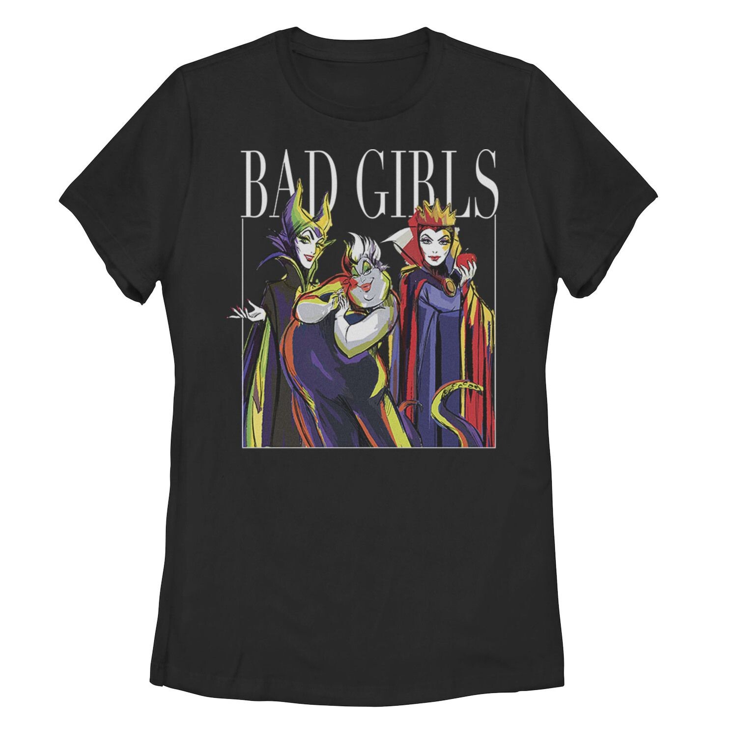 Футболка с нарисованным графическим рисунком для юниоров Disney Villains Bad Girls Group Shot Licensed Character
Футболка с нарисованным графическим рисунком для юниоров Disney Villains Bad Girls Group Shot Licensed Character