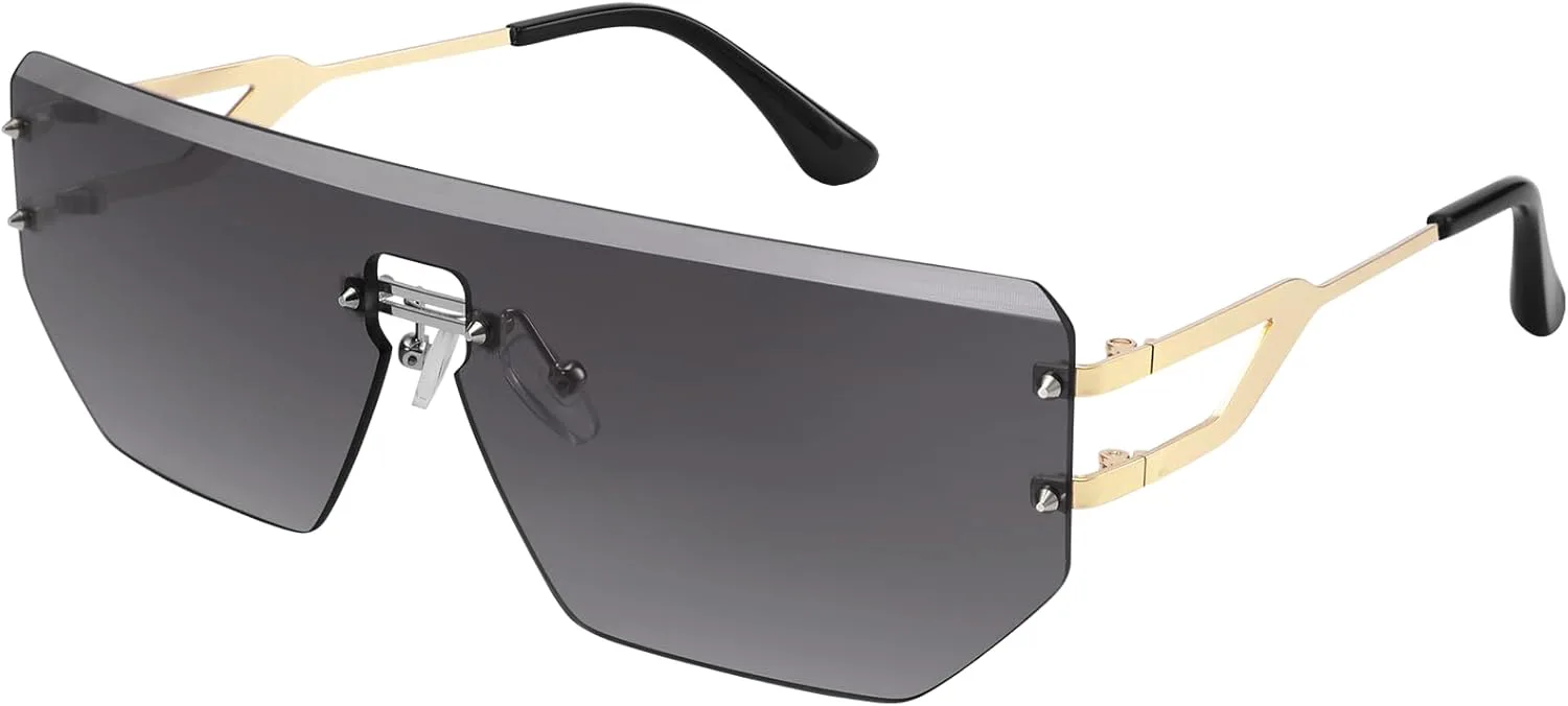 Женские солнцезащитные очки Dollger Rimless Y2k, прямоугольные очки Y2k конфетного цвета, модные квадратные солнцезащитные очки для безрамочного ношения, Black
Женские солнцезащитные очки Dollger Rimless Y2k, прямоугольные очки Y2k конфетного цвета, модные квадратные солнцезащитные очки для безрамочного ношения, Black