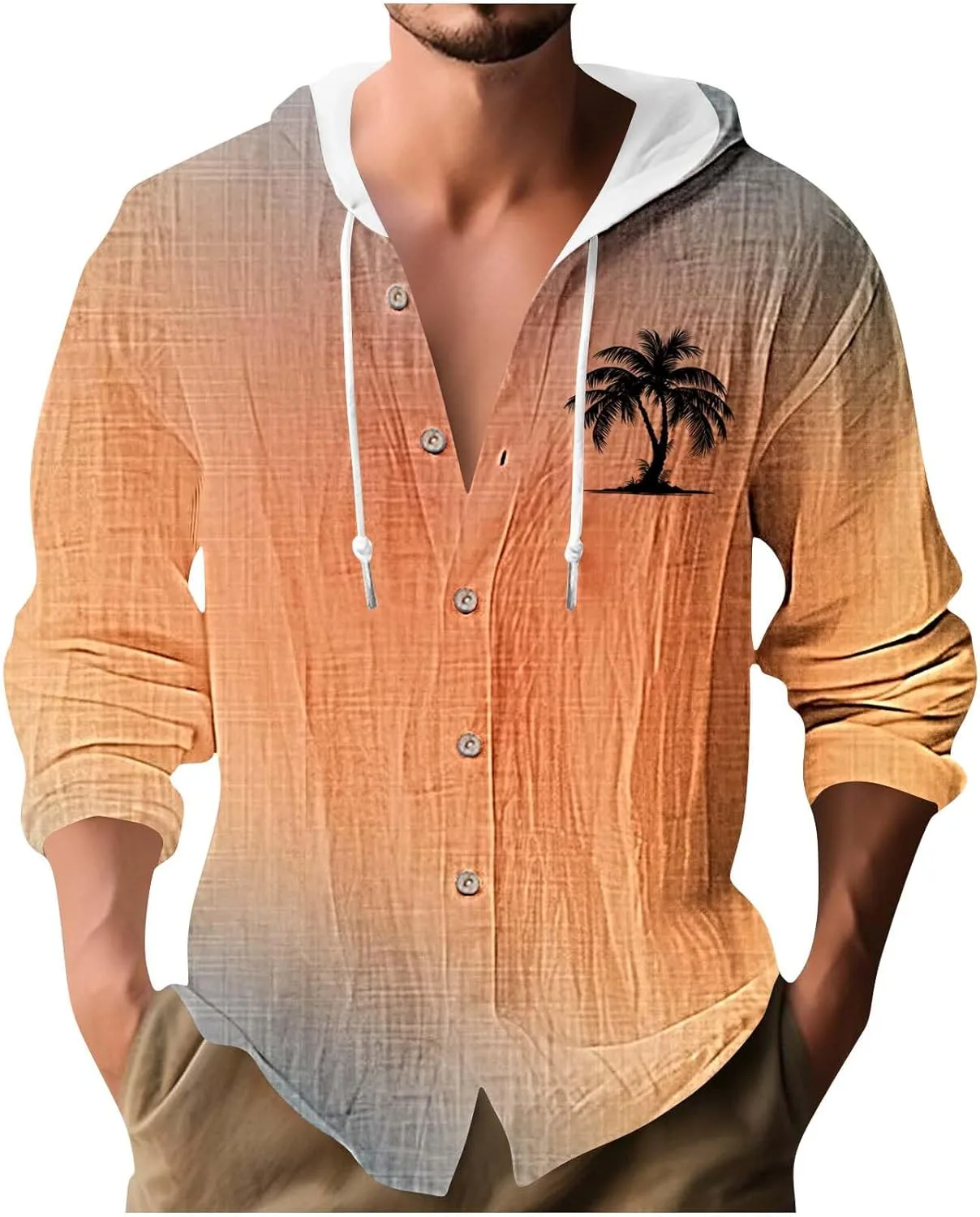 Мужская худи с длинным рукавом и принтом для пляжа
Мужская худи с длинным рукавом и принтом для пляжа