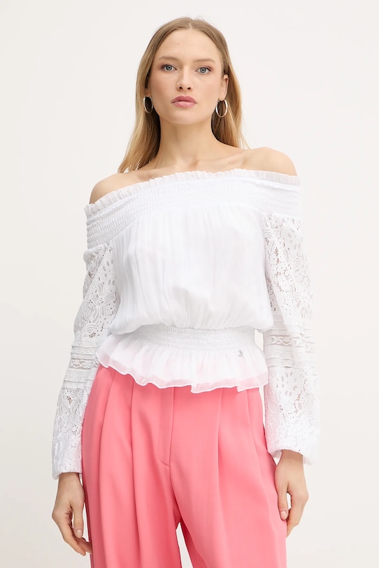 Блузка с добавлением шелка AUDREY Guess, белый
Блузка с добавлением шелка AUDREY Guess, белый