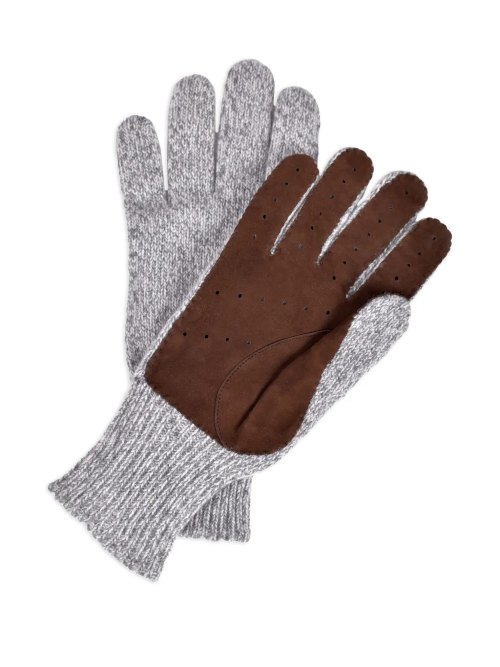 Перчатки со вставками Brunello Cucinelli, серый
Перчатки со вставками Brunello Cucinelli, серый