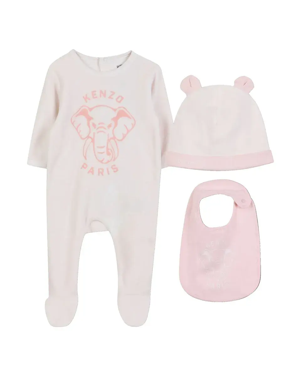 Набор для малыша из 3 предметов из бархата Kenzo Kids, розовый
Набор для малыша из 3 предметов из бархата Kenzo Kids, розовый