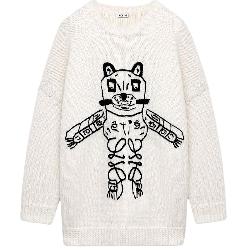 Свитер Louis Wain SS26 унисекс Loewe, белый
Свитер Louis Wain SS26 унисекс Loewe, белый