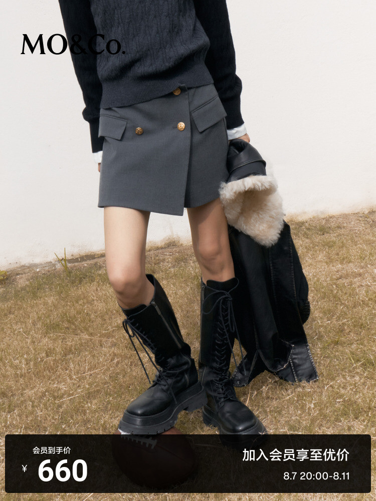 Юбка Moco с высокой талией и двойными накладными карманами, черный
Юбка Moco с высокой талией и двойными накладными карманами, черный