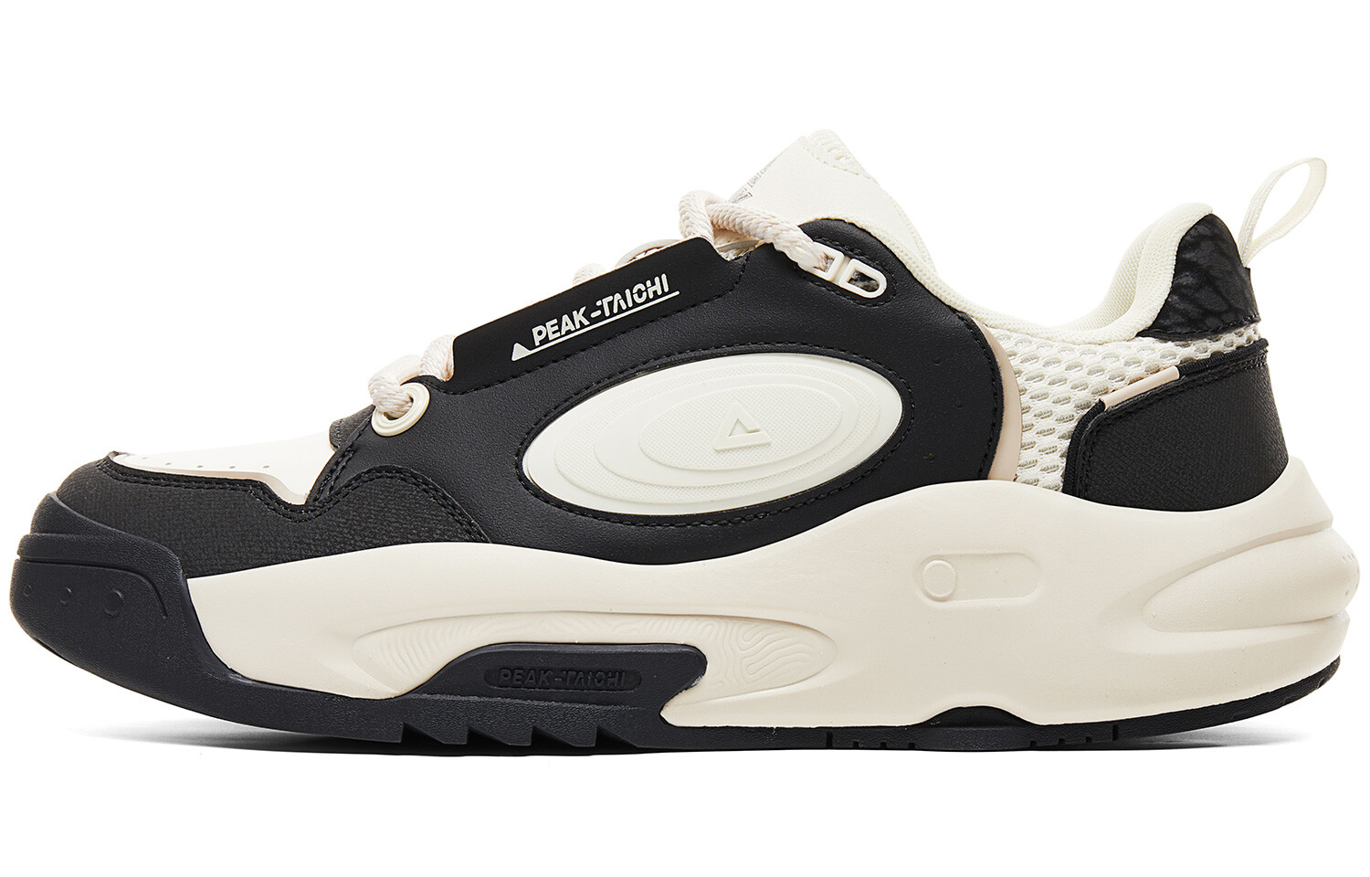 Кроссовки PEAK State Pole Roaming Skateboarding Shoes Men Low-top Black/Canvas White, черный/белый 
Кроссовки PEAK State Pole Roaming Skateboarding Shoes Men Low-top Black/Canvas White, черный/белый