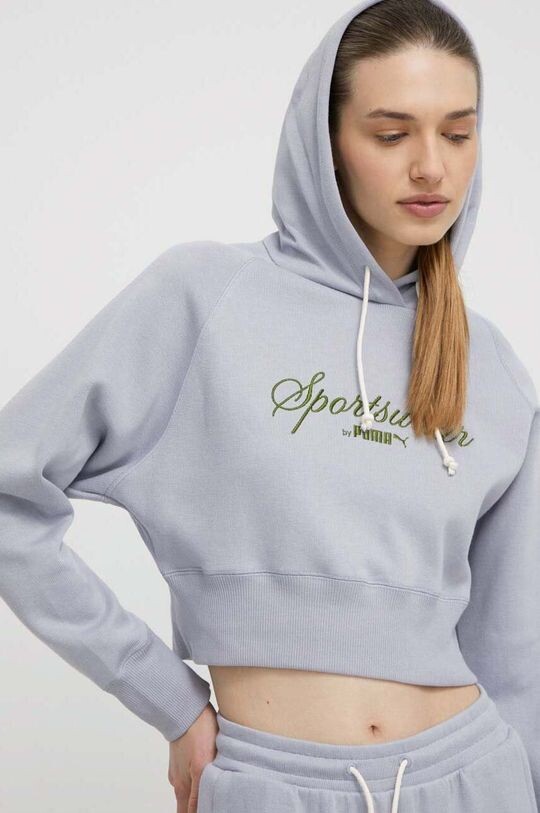 Хлопковая толстовка Puma, серый
Хлопковая толстовка Puma, серый