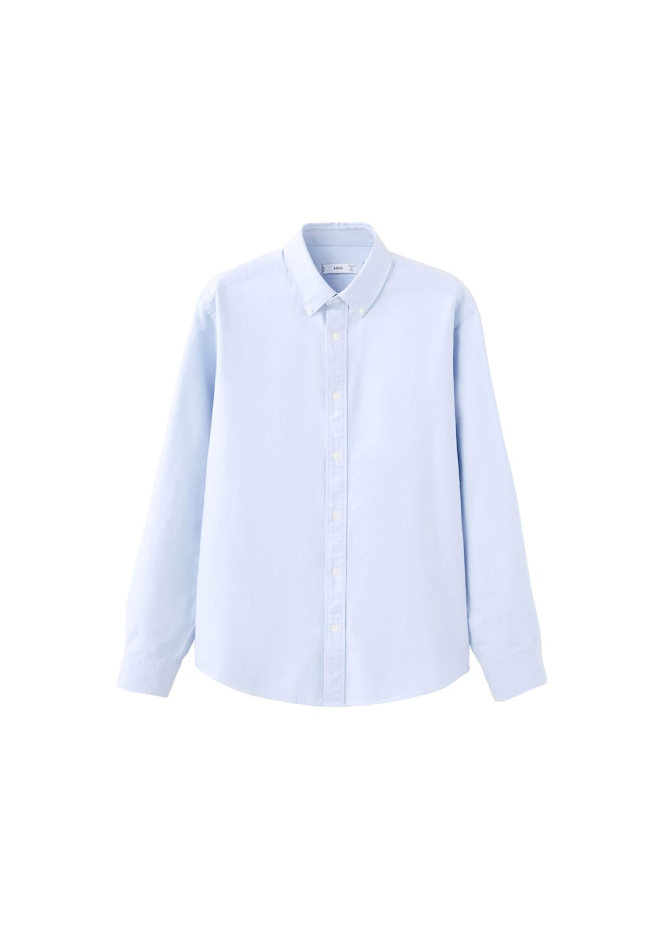 MANGO MAN Рубашка на пуговицах пастельно-голубого цвета Regular fit
MANGO MAN Рубашка на пуговицах пастельно-голубого цвета Regular fit