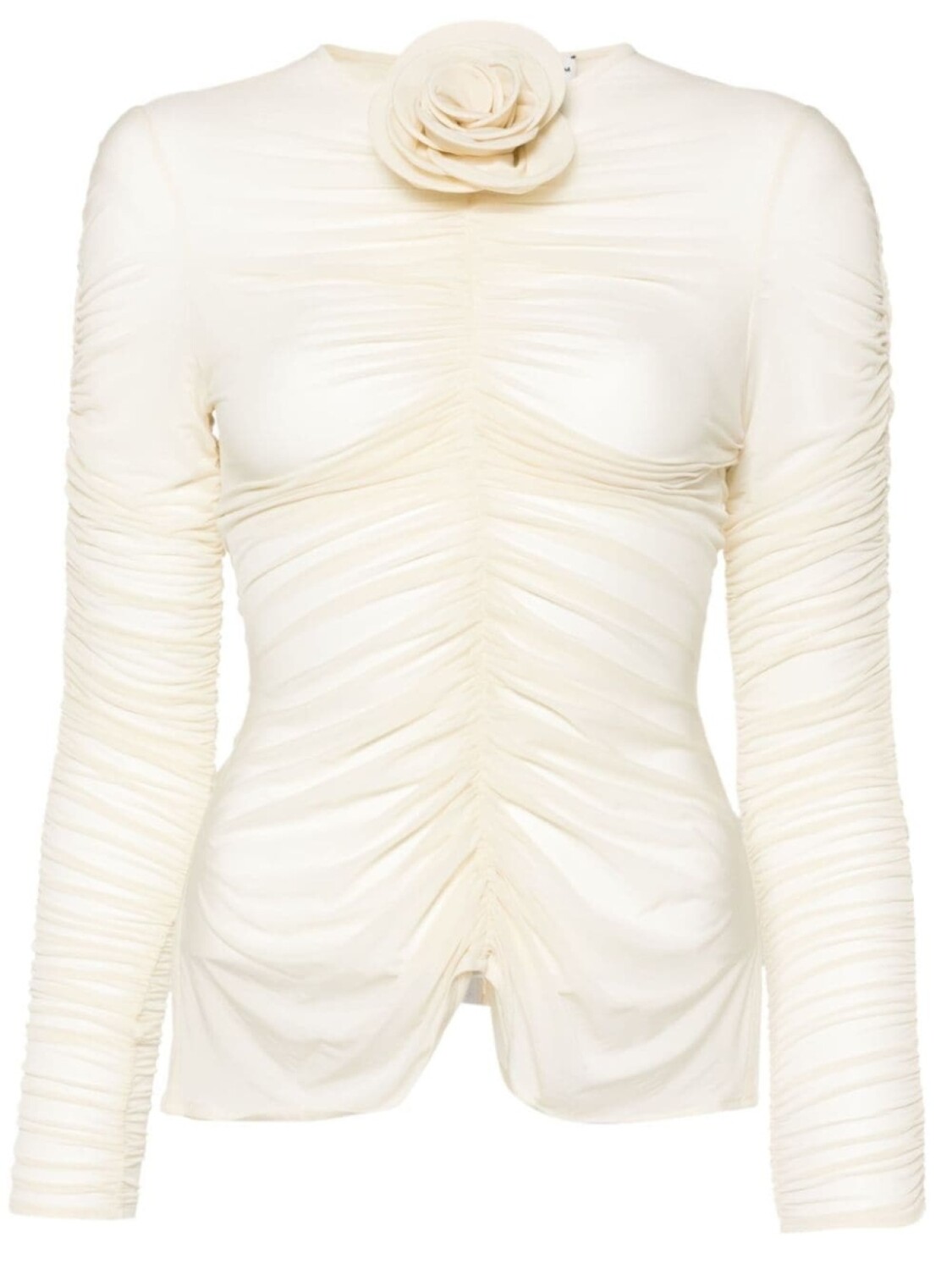 Magda Butrym трикотажный топ с цветочной аппликацией, нейтральный цвет
Magda Butrym трикотажный топ с цветочной аппликацией, нейтральный цвет