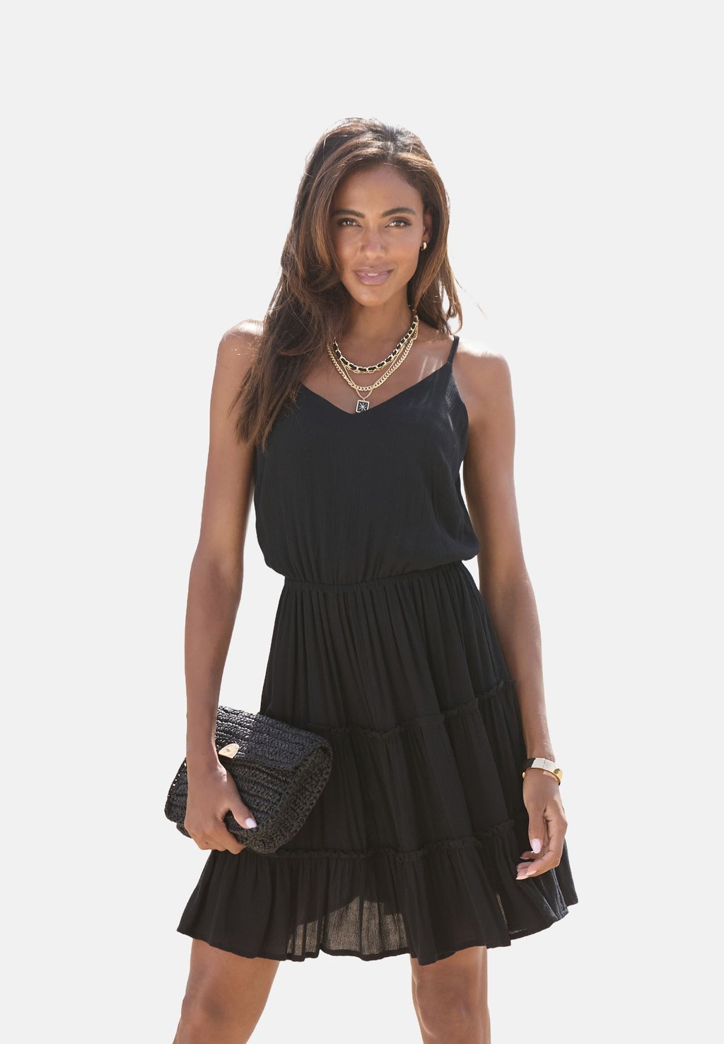 Повседневное платье LASCANA, черный
Повседневное платье LASCANA, черный