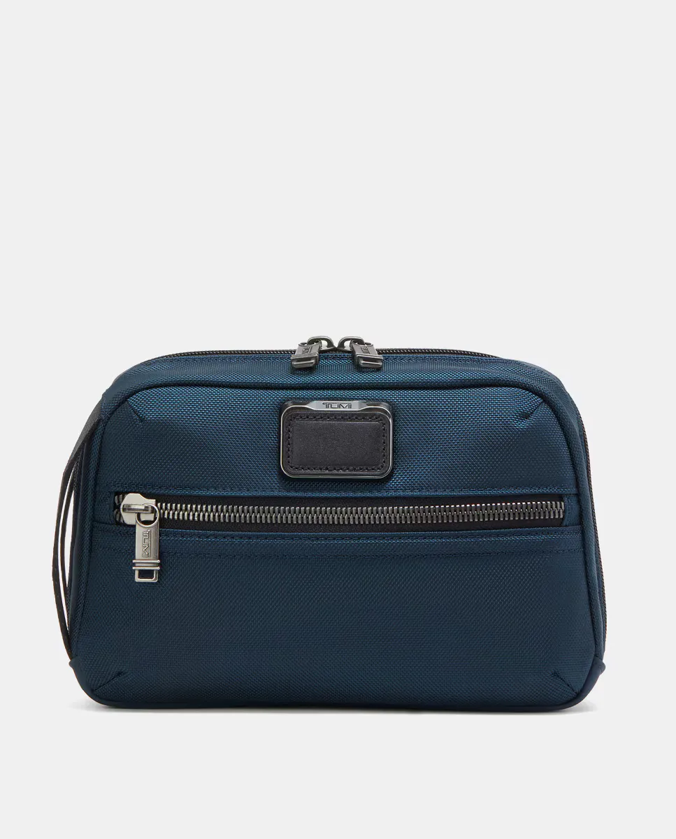 Темно-синяя косметичка Response на молнии Tumi, темно-синий 
Темно-синяя косметичка Response на молнии Tumi, темно-синий