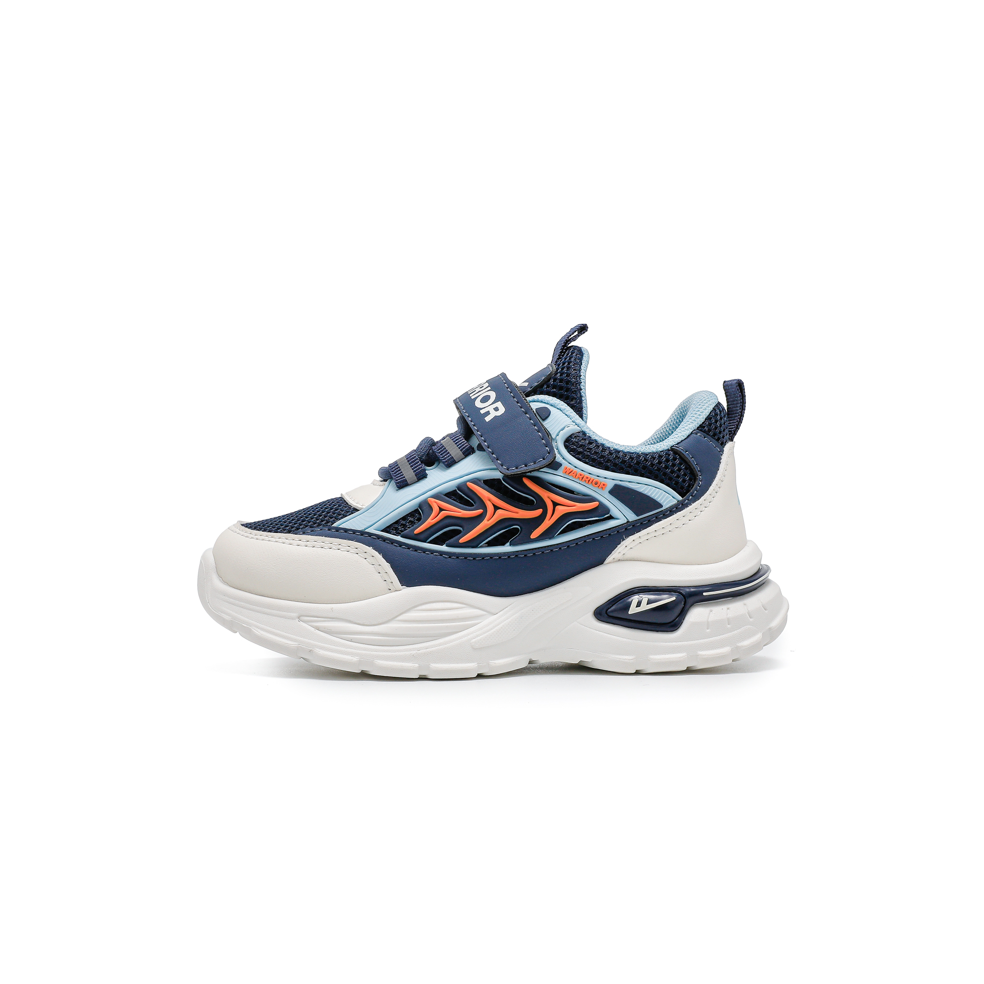 Кроссовки для бега для детей с низким верхом, устойчивые к истиранию, дышащие, легкие, амортизирующие, нескользящие WARRIOR, синий
Кроссовки для бега для детей с низким верхом, устойчивые к истиранию, дышащие, легкие, амортизирующие, нескользящие WARRIOR, синий