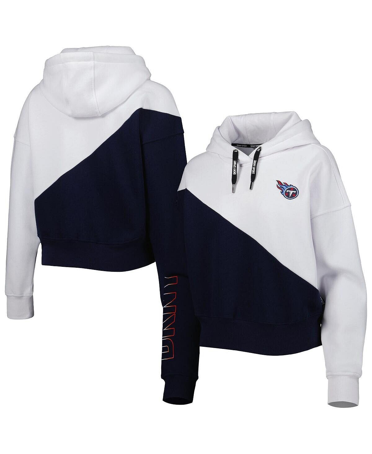 Женский белый, темно-синий пуловер с капюшоном Tennessee Titans Bobbi с цветными блоками DKNY
Женский белый, темно-синий пуловер с капюшоном Tennessee Titans Bobbi с цветными блоками DKNY