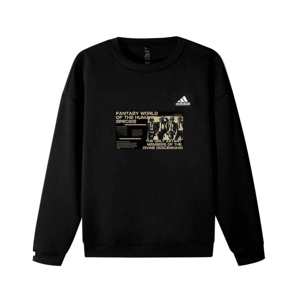 Свитшот Unisex с 3 полосками Adidas, черный
Свитшот Unisex с 3 полосками Adidas, черный