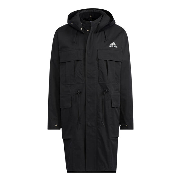 Куртка Men's adidas Prsve Long Wv J Solid Color Chest Brand Logo Printing Jacket Black, черный 
Куртка Men's adidas Prsve Long Wv J Solid Color Chest Brand Logo Printing Jacket Black, черный