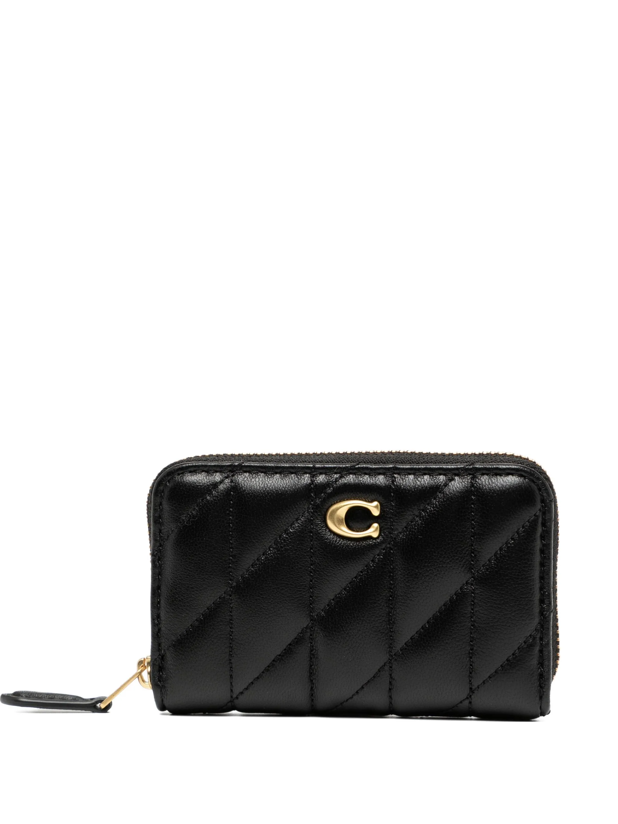 Стеганый картхолдер с круговой молнией Coach, черный
Стеганый картхолдер с круговой молнией Coach, черный
