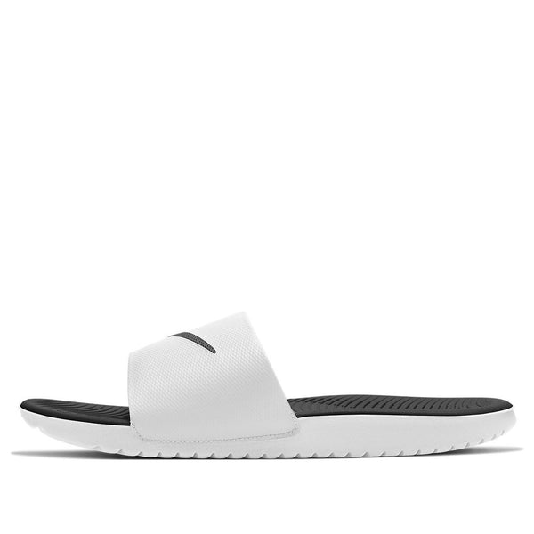 Тапочки kawa slide 'white black' Nike, черный 
Тапочки kawa slide 'white black' Nike, черный