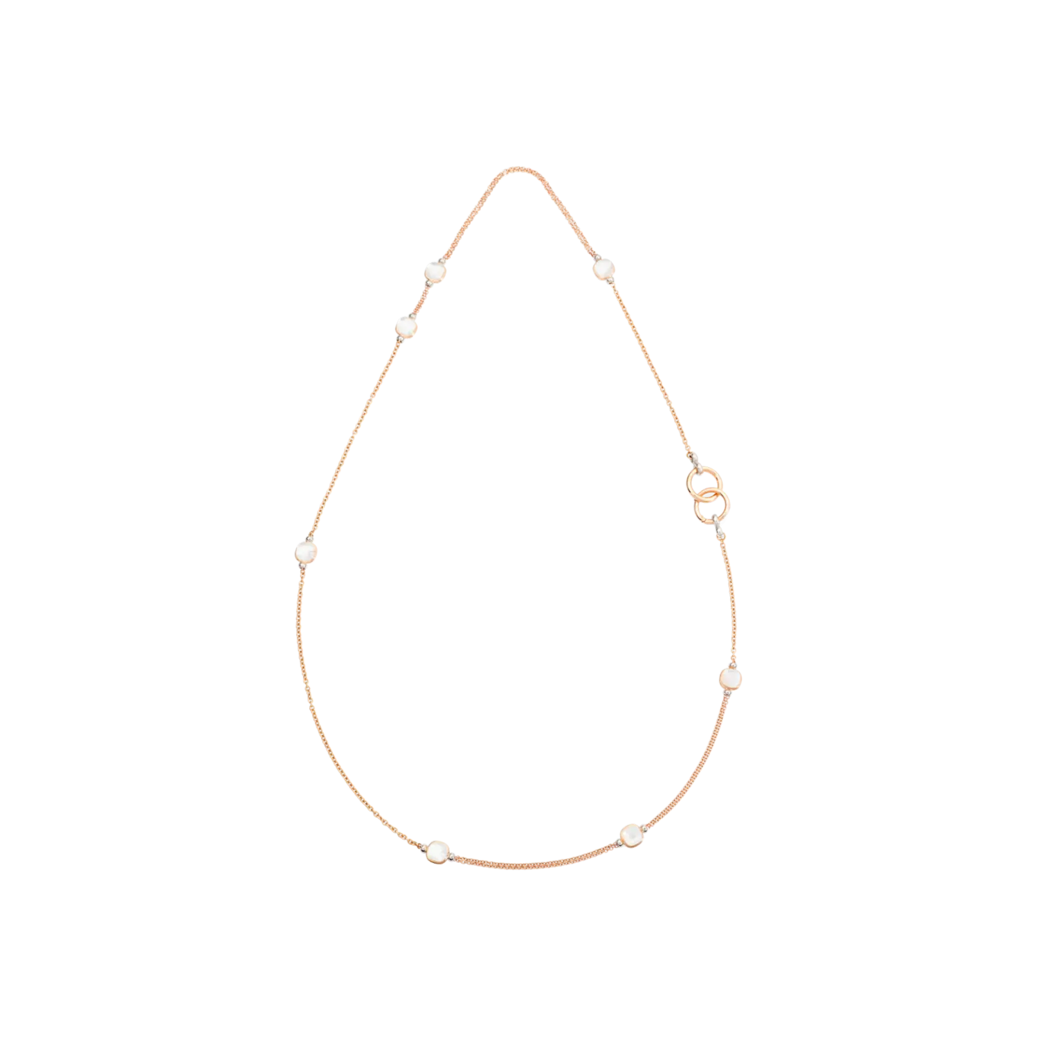 Колье телесного цвета из розового и белого золота, перламутра и белых топазов Pomellato
Колье телесного цвета из розового и белого золота, перламутра и белых топазов Pomellato