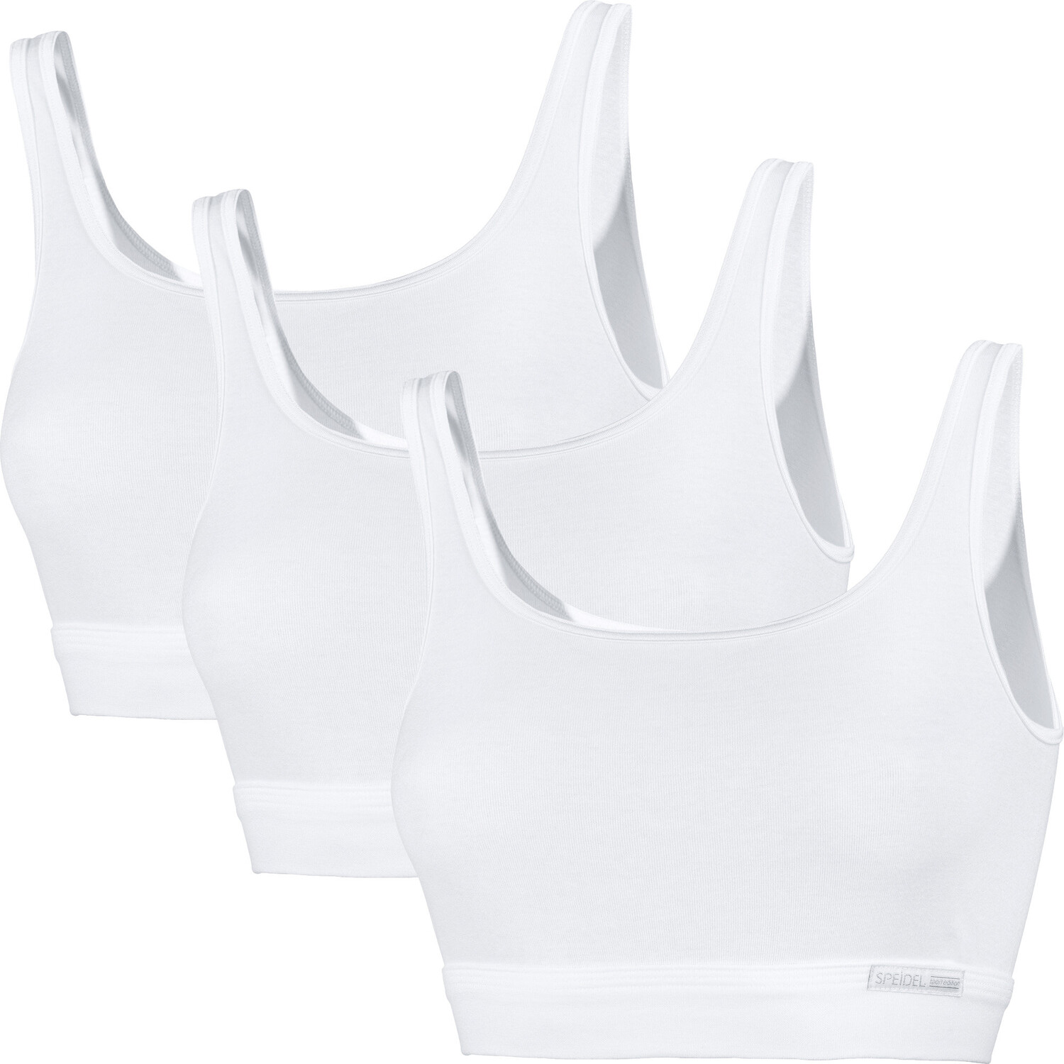 Бюстгальтер без косточек SPEIDEL Bio Bustier 3er Pack Bio Cotton plus, белый
Бюстгальтер без косточек SPEIDEL Bio Bustier 3er Pack Bio Cotton plus, белый
