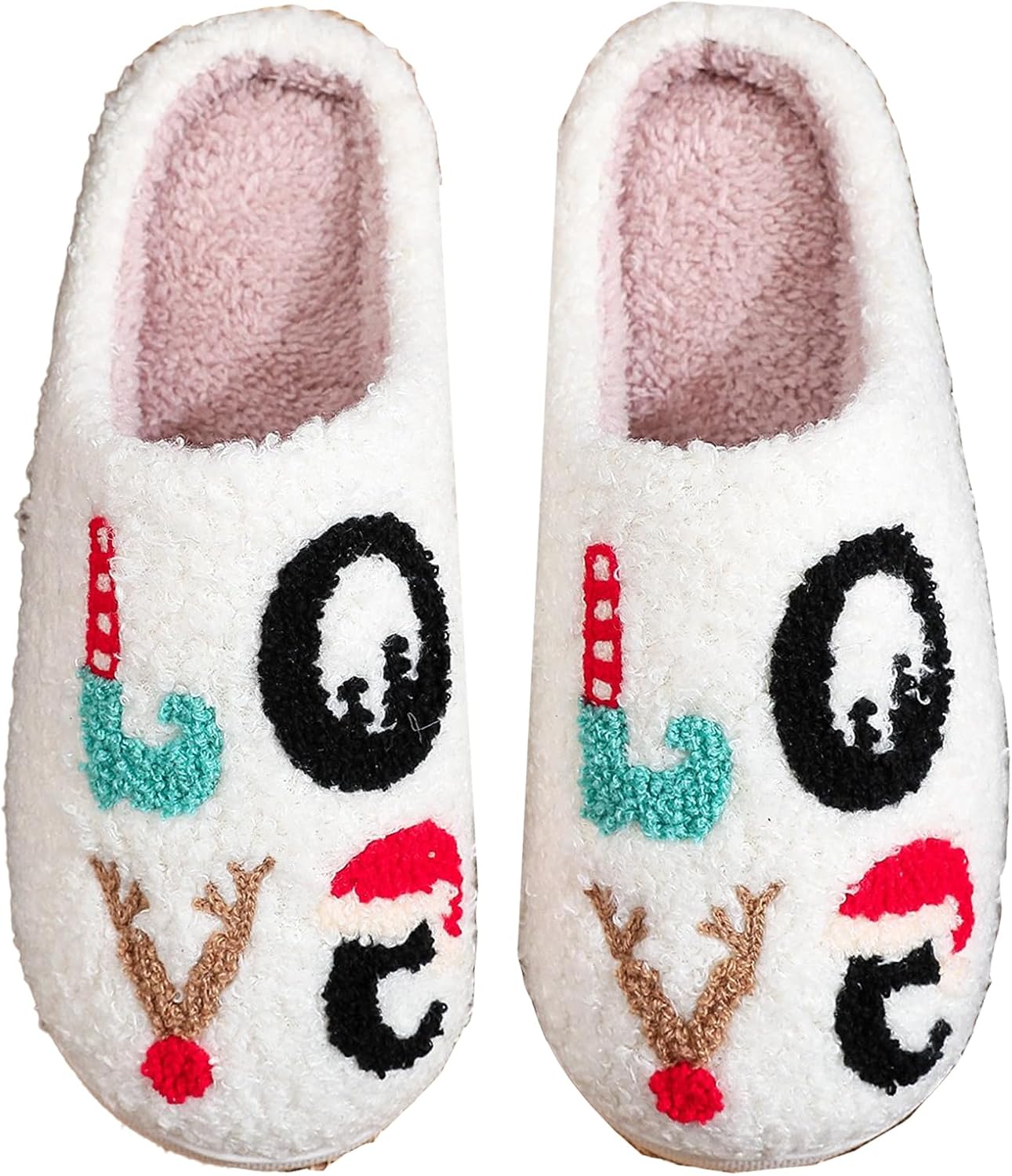 Рождественские домашние тапочки для женщин, пушистые мужские тапочки, мягкие плюшевые тапочки с Санта-Клаусом, оленями и рождественской елкой, теплые удобные домашние тапочки на плоской подошве, для улицы и дома, с противоскользящей подошвой Ouk...
Рождественские домашние тапочки для женщин, пушистые мужские тапочки, мягкие плюшевые тапочки с Санта-Клаусом, оленями и рождественской елкой, теплые удобные домашние тапочки на плоской подошве, для улицы и дома, с противоскользящей подошвой Ouk...