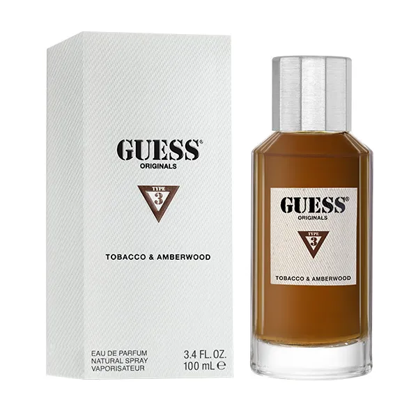 Парфюмированная вода Type 3 Tobacco & Amberwood Guess, 100 ml 
Парфюмированная вода Type 3 Tobacco & Amberwood Guess, 100 ml