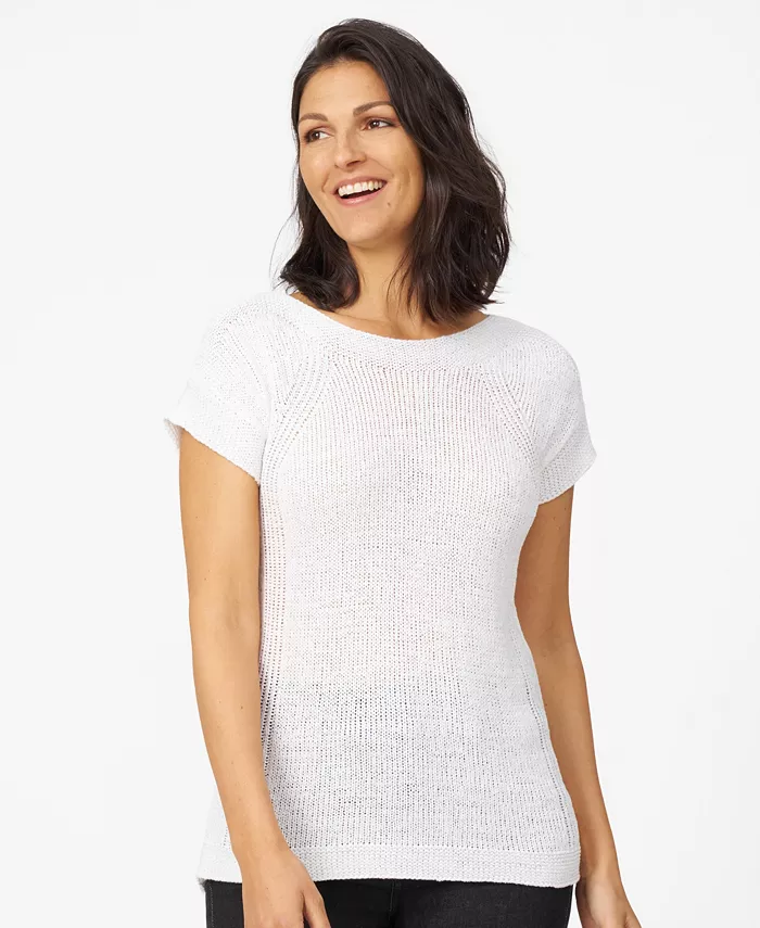 Женский вязаный свитер с круглым вырезом из ленточной пряжи Cable & Gauge, синий
Женский вязаный свитер с круглым вырезом из ленточной пряжи Cable & Gauge, синий