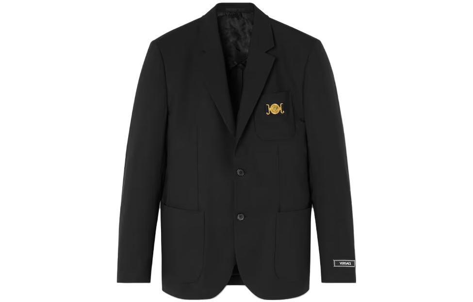 Однобортный приталенный блейзер VERSACE, черный
Однобортный приталенный блейзер VERSACE, черный